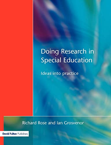 9781853467356: Doing Research in Special Education: Ideas into Practice