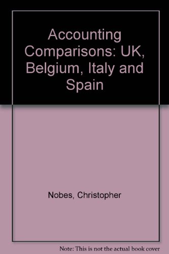 9781853558146: UK, Belgium, Italy and Spain (Accounting Comparisons)