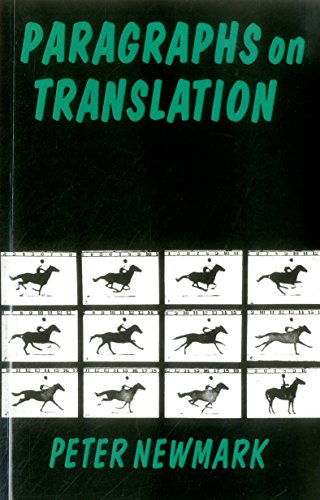 Beispielbild fr Paragraphs on Translation: 1 (Topics in Translation) zum Verkauf von WorldofBooks