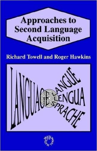 Stock image for Approaches to Second Language Acquisition for sale by dsmbooks