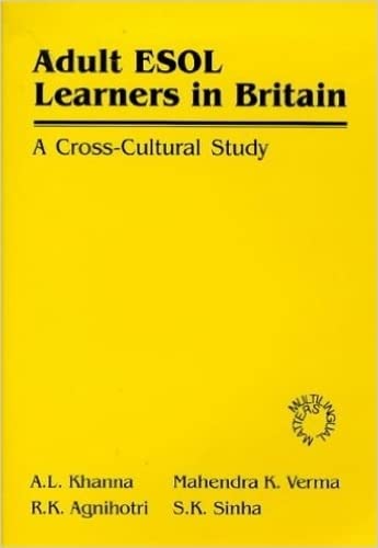 Stock image for Adult ESOL Learners in Britain : A Cross Cultural Study for sale by Better World Books: West