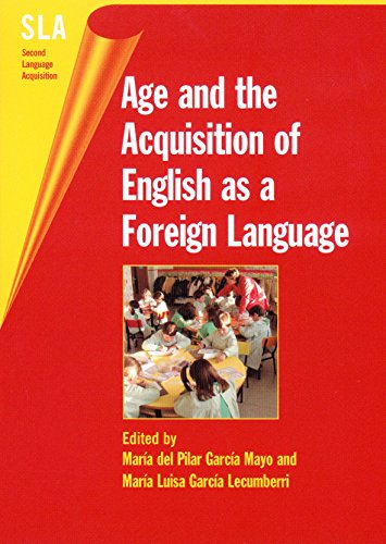 Imagen de archivo de Age and the Acquisition of English as a Foreign Language 4 Second Language Acquisition a la venta por PBShop.store US