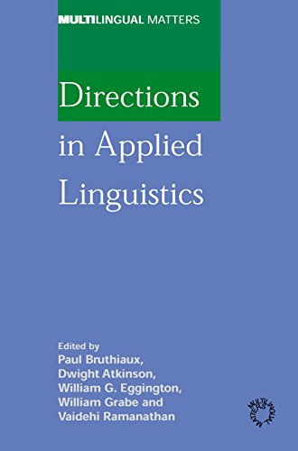 Beispielbild fr Directions in Applied Linguistics: Essays in Honor of Robert B. Kaplan (Multilingual Matters, 133) zum Verkauf von HPB-Red