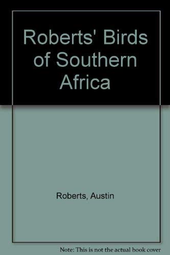 9781853682766: Roberts' Birds of Southern Africa