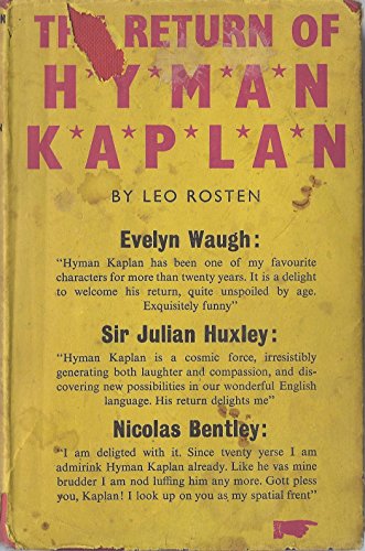9781853753916: The Return of Hyman Kaplan (Prion Humour Classics S.)