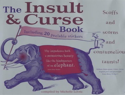 Beispielbild fr The Insult and Curse Book zum Verkauf von Books From California