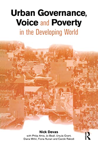 9781853839931: Urban Governance Voice and Poverty in the Developing World