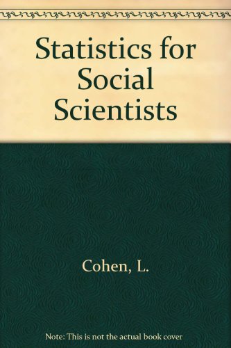 9781853961472: Statistics for Social Scientists