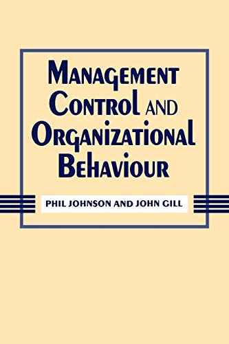 9781853961632: Management Control and Organizational Behaviour: Management Control (P) and Organizational Behaviour