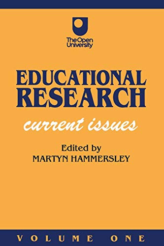 Beispielbild fr Educational Research: Current Issues v. 1 (Published in association with The Open University) zum Verkauf von Reuseabook