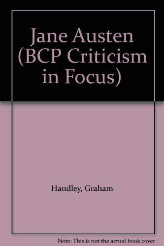 9781853991622: Jane Austen (BCP Criticism in Focus S.)