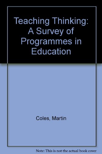 9781853992773: Teaching Thinking: A Survey of Programmes in Education