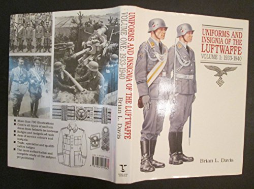 9781854091062: 1933-40 (v. 1) (Uniforms and Insignia of the Luftwaffe)