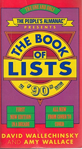 Beispielbild fr The Book of Lists: The 90's Edition zum Verkauf von AwesomeBooks