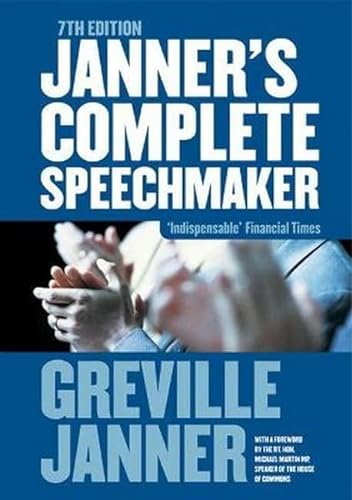 Beispielbild fr Janner's Complete Speechmaker zum Verkauf von Wonder Book