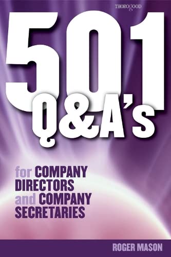 9781854183408: 501 Questions and Answers for Company Directors and Company Secretaries (501 Questions & Answers S.)