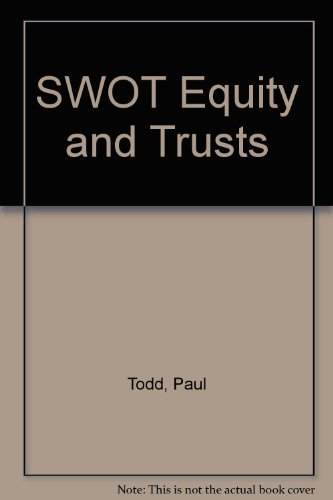 Beispielbild fr SWOT Equity and Trusts zum Verkauf von AwesomeBooks