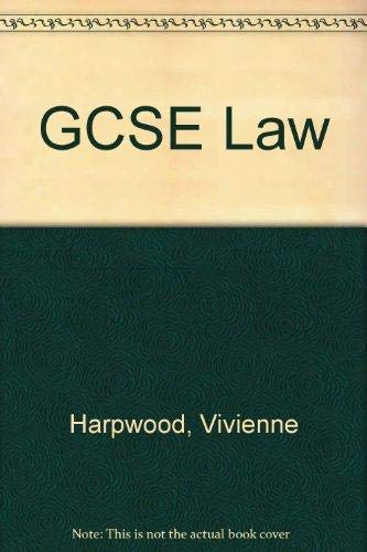 Stock image for GCSE Law for sale by AwesomeBooks