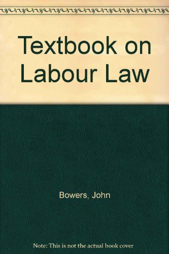 Beispielbild fr Textbook on Labour Law (Textbook S.) zum Verkauf von AwesomeBooks