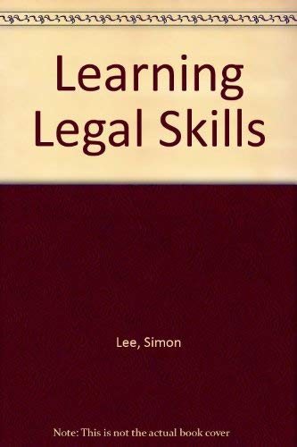 9781854311122: Learning Legal Skills