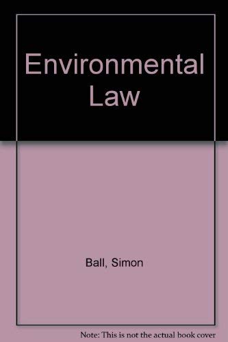 Beispielbild fr Environmental Law zum Verkauf von AwesomeBooks