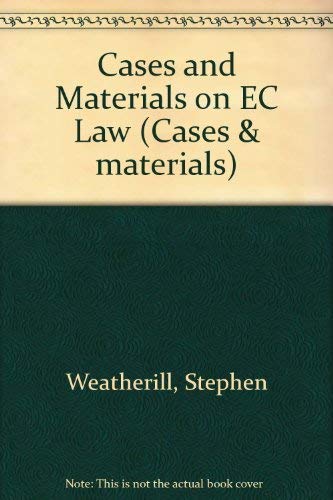 Beispielbild fr Cases and Materials on EC Law (Cases and materials) zum Verkauf von Reuseabook