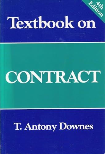 Beispielbild fr Textbook on Contract zum Verkauf von AwesomeBooks
