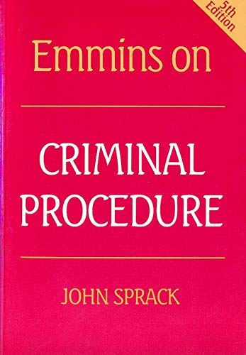 Beispielbild fr Emmins on Criminal Procedure zum Verkauf von AwesomeBooks