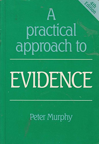 9781854312235: A Practical Approach to Evidence (Practical Approach S.)