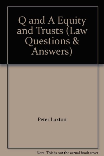 Beispielbild fr Equity and Trusts (Law Questions & Answers) zum Verkauf von AwesomeBooks