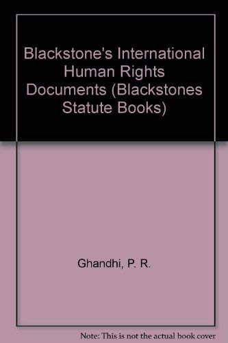 Stock image for Blackstone's International Human Rights Documents (Blackstone's Statute Books) for sale by Goldstone Books