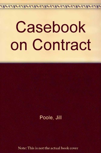 Stock image for Casebook on Contract for sale by Reuseabook