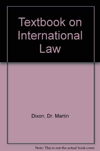 9781854314444: Textbook on International Law (Textbook S.)