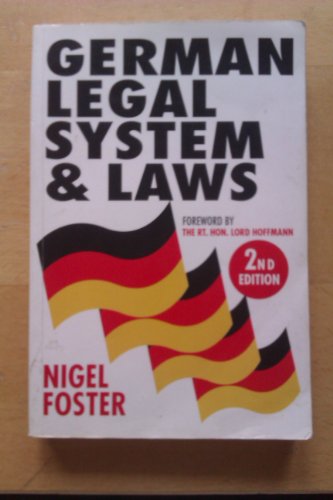 Beispielbild fr German Legal System and Laws zum Verkauf von AwesomeBooks