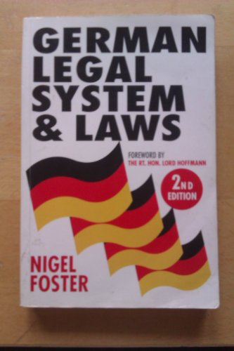 9781854314505: German Legal System and Laws