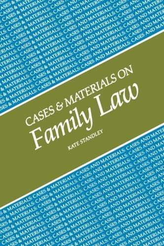 Beispielbild fr Cases Materials Family Law P zum Verkauf von WorldofBooks