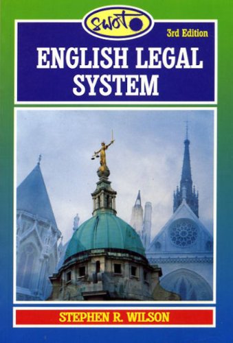 9781854314796: SWOT: English Legal System