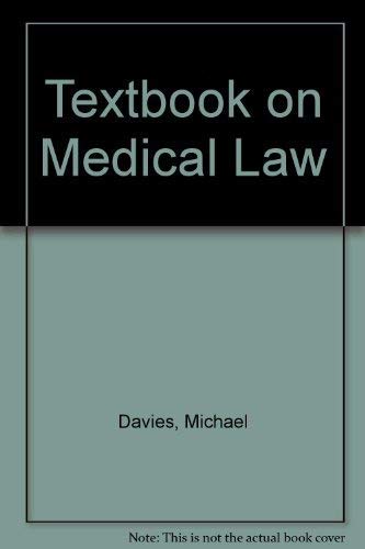 9781854315045: Medical Law
