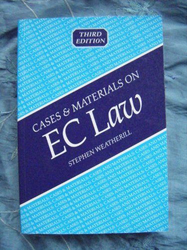 Beispielbild fr Cases and Materials on EC Law (Blackstones LLB Cases & Materials) zum Verkauf von AwesomeBooks