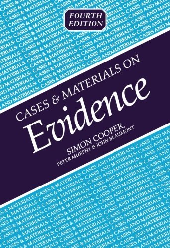 Stock image for Cases and Materials on Evidence for sale by Better World Books Ltd