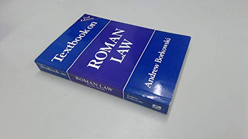 9781854316424: Textbook on Roman Law