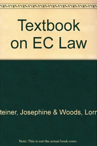 Beispielbild fr Textbook on EC Law zum Verkauf von AwesomeBooks