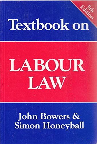 Stock image for Textbook on Labour Law for sale by AwesomeBooks