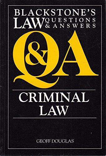 Beispielbild fr Criminal Law (Law Questions & Answers) zum Verkauf von WorldofBooks