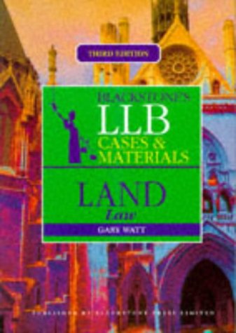 Imagen de archivo de Land Law (Blackstones LLB Cases & Materials) a la venta por WorldofBooks