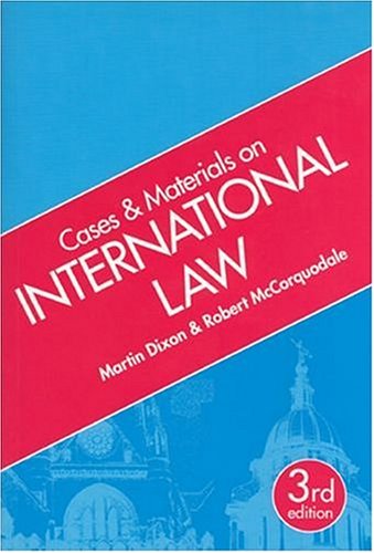 9781854318800: Cases and Materials on International Law (Cases & materials)