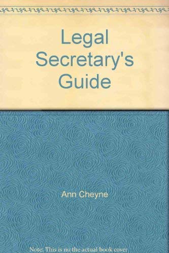 Imagen de archivo de Legal Secretary's Guide a la venta por WorldofBooks