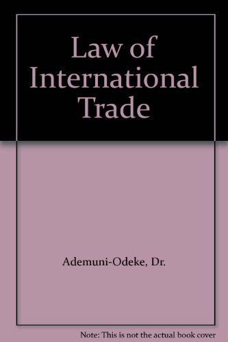 Beispielbild fr Law of International Trade zum Verkauf von Anybook.com