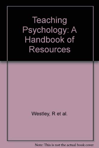 9781854330246: Teaching Psychology: A Handbook of Resources