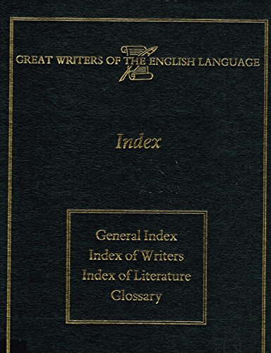 Stock image for Great Writers Of The English Language Index for sale by OddReads